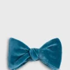 Blunt Edge Cotton Velvet Bow