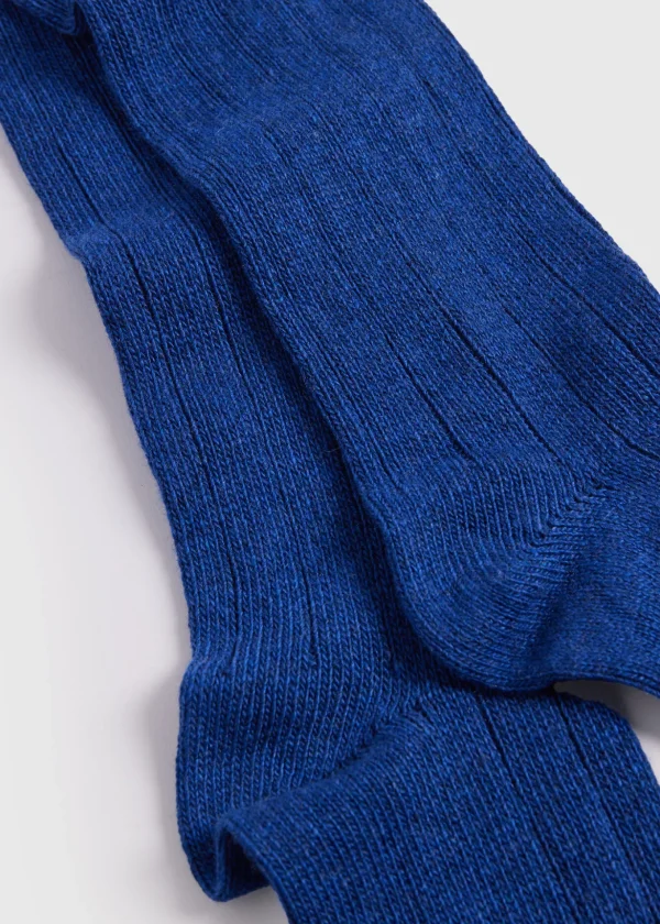 Cashmere Blend Ribbed Sock