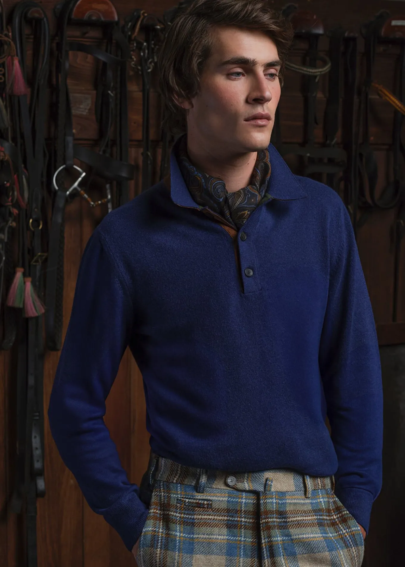 cashmere_long_sleeve_polo_1-2.webp Cashmere Long Sleeve Polo With Suede