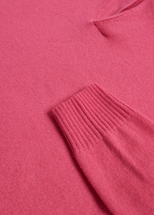 Cashmere One Button Polo