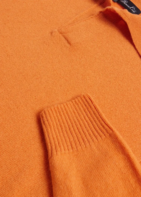 Cashmere One Button Polo