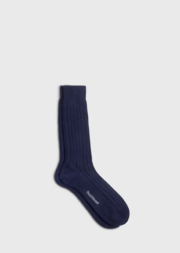 Cashmere Ribbed Sock