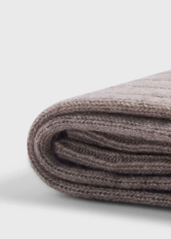 Cashmere Ribbed Sock