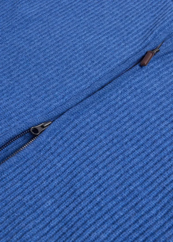 Cashmere Zip Cardigan