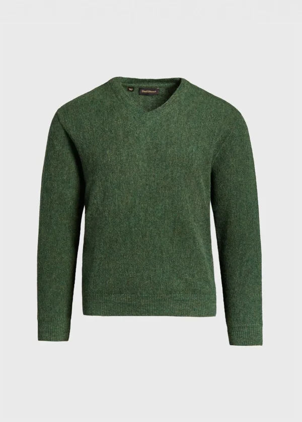 Classic Alpaca Links V-Neck Sweater