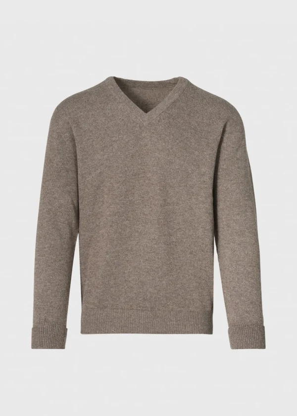 Classic Cashmere Double Ply V-Neck Sweater