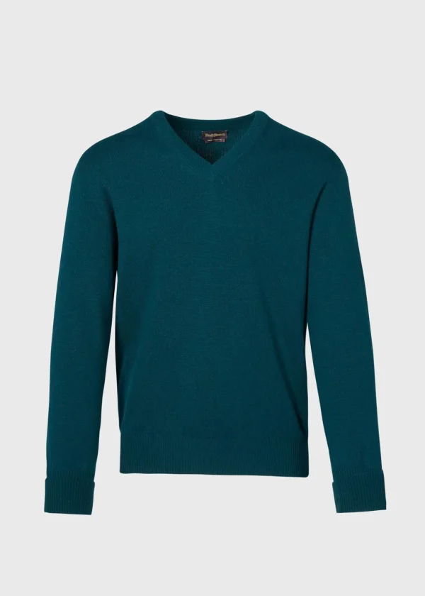 Classic Cashmere Double Ply V-Neck Sweater