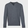 Classic Cashmere Double Ply V-Neck Sweater