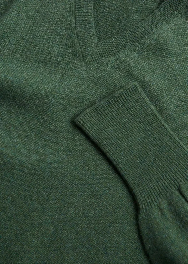 Classic Cashmere Double Ply V-Neck Sweater