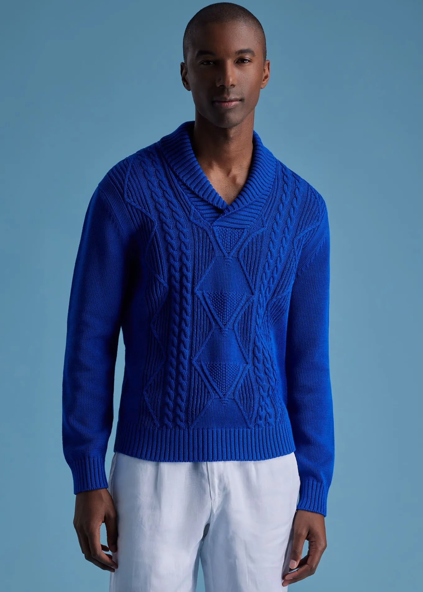 cotton_cable_shawl_collar_1.webp Cotton Cable Shawl Collar Sweater