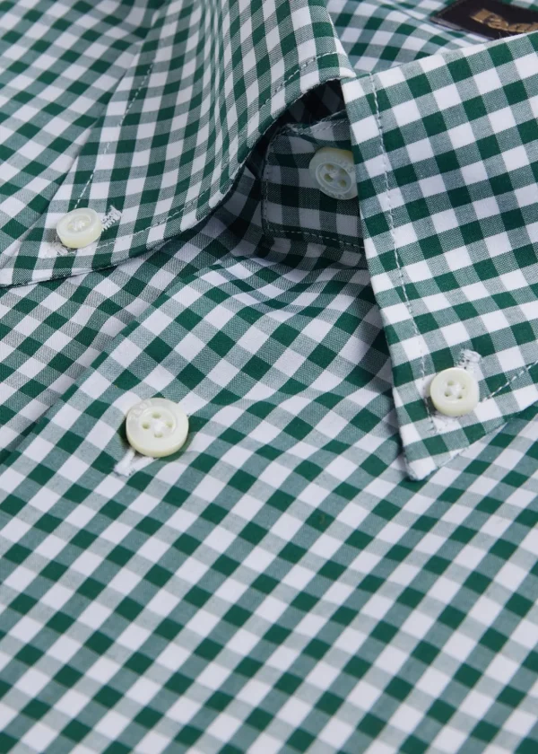 Cotton Classic Gingham Sport Shirt