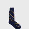Cotton Crest Motif Sock
