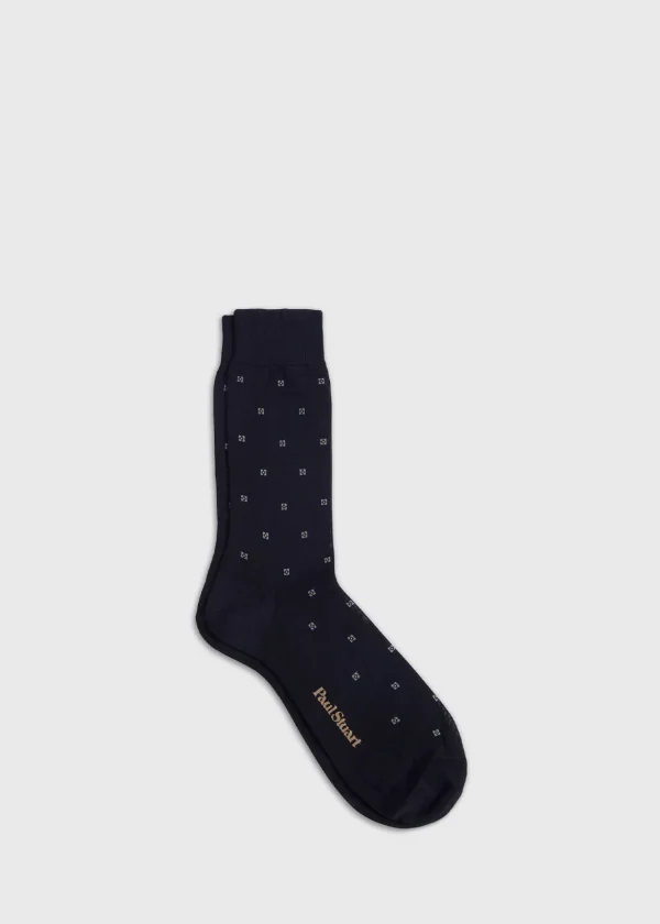 Cotton Deco Motif Sock
