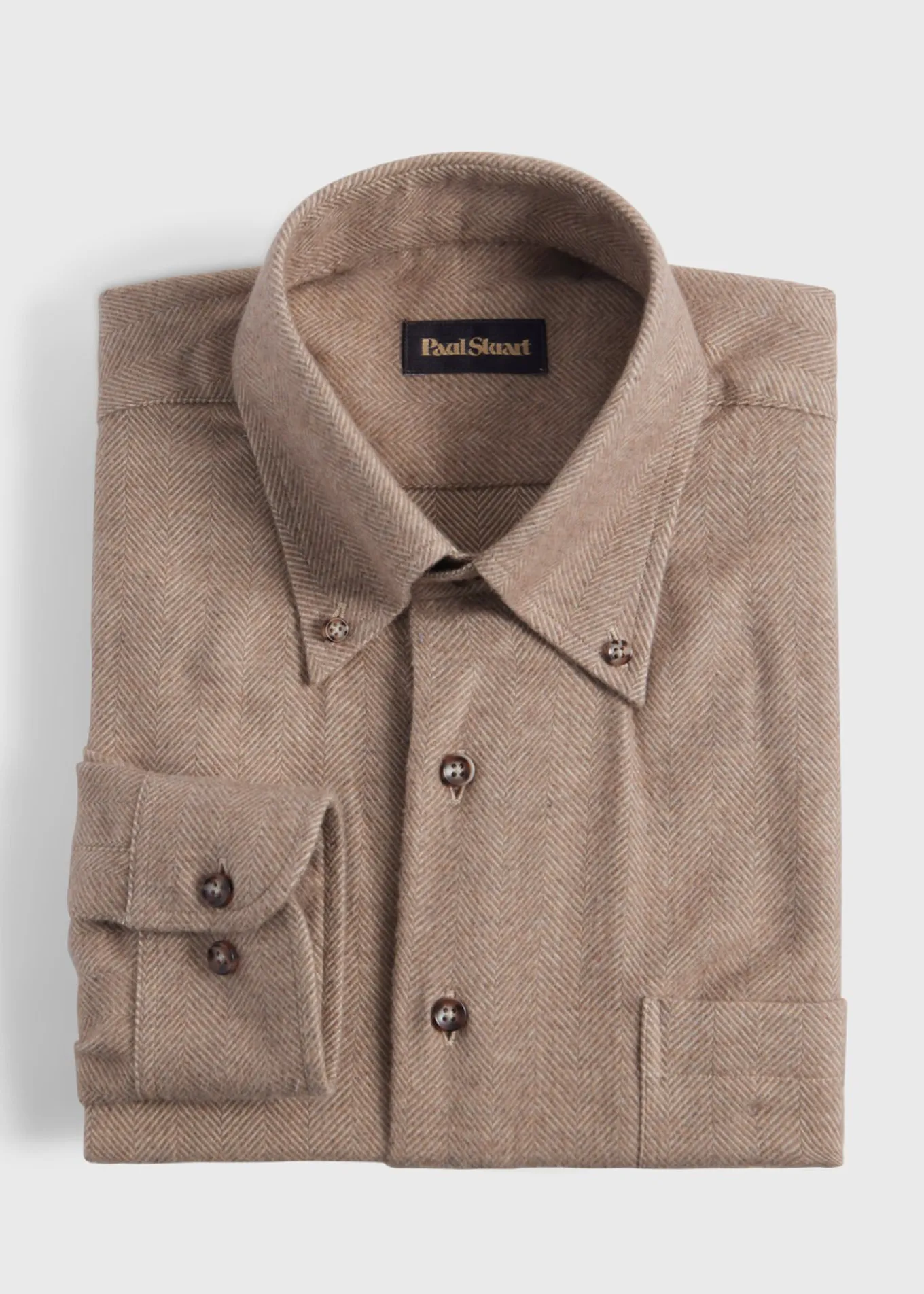 cotton_flannel_herringbon_0-2.webp Cotton Flannel Herringbone Sport Shirt