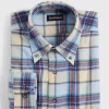 Cotton Flannel Plaid Sport Shirt