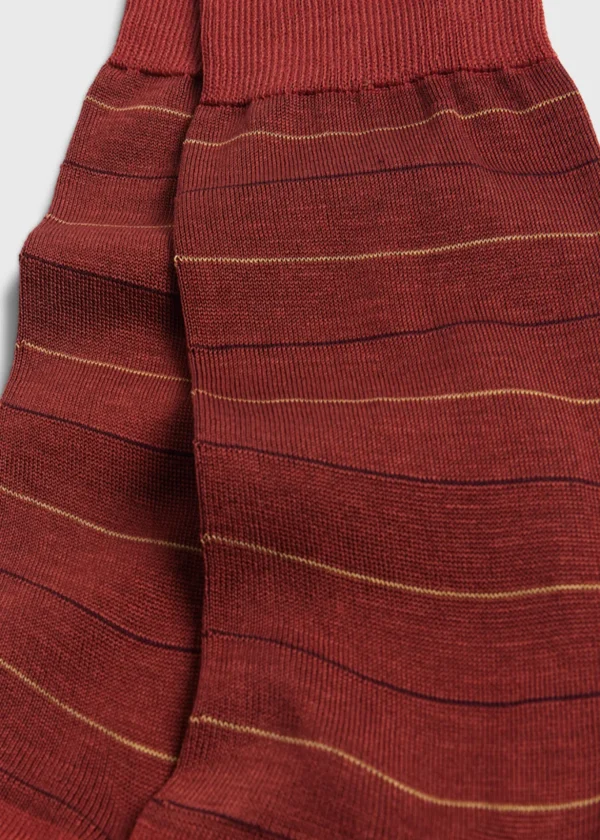 Cotton Horizontal Stripe Sock