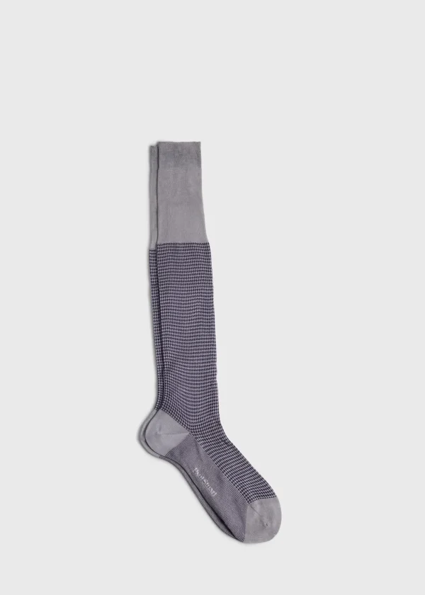 Cotton Houndstooth Sock