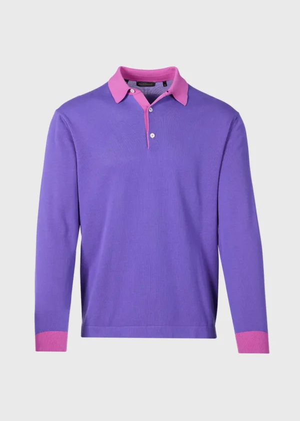 Cotton Long Sleeve Polo