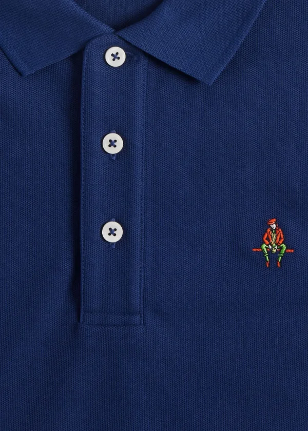 Cotton Piqué Logo Polo