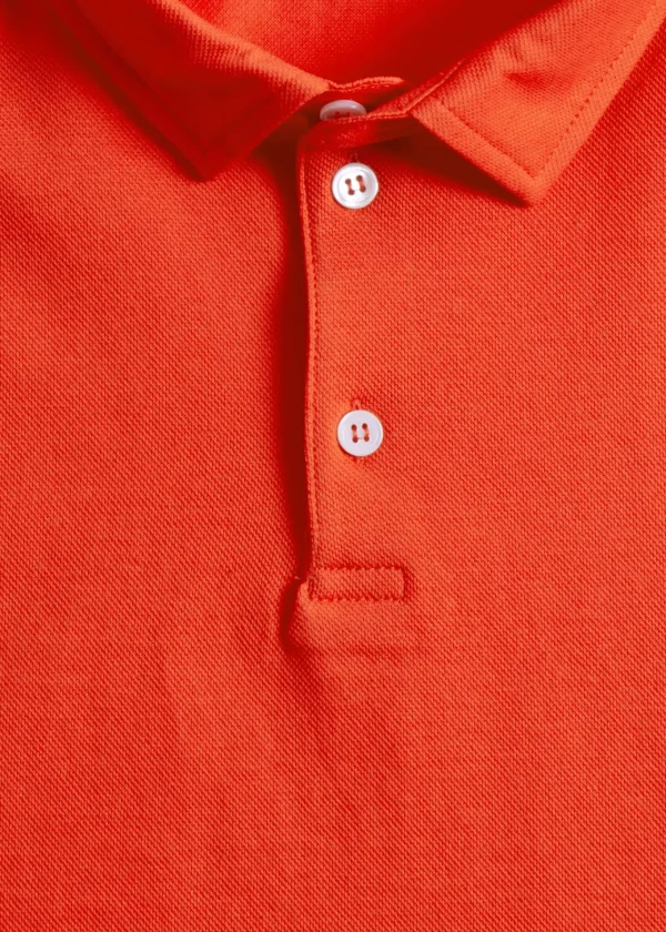 Cotton Pique Short Sleeve Polo