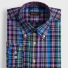 Cotton Plaid Sport Shirt