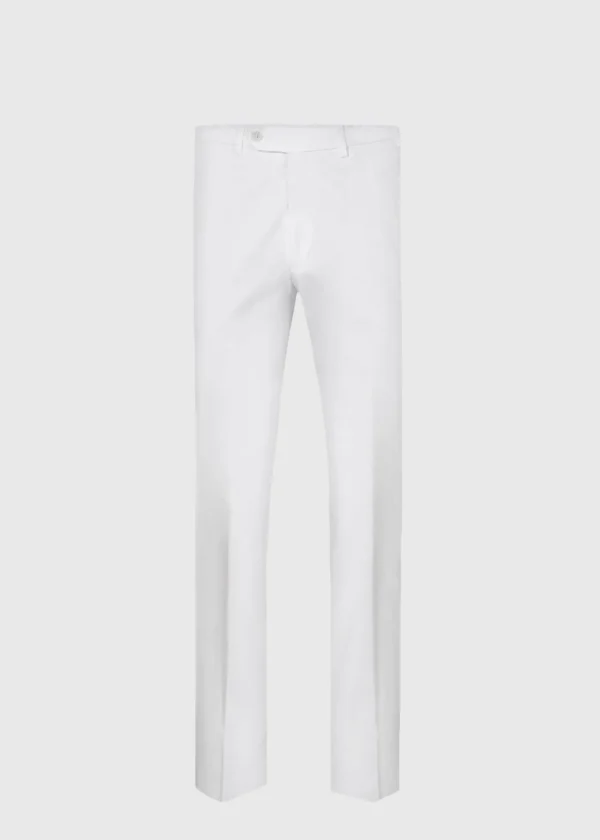 Cotton Plain Front Newton Pant