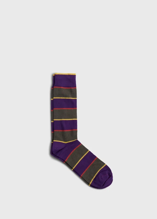 Cotton Regimental Stripe Sock