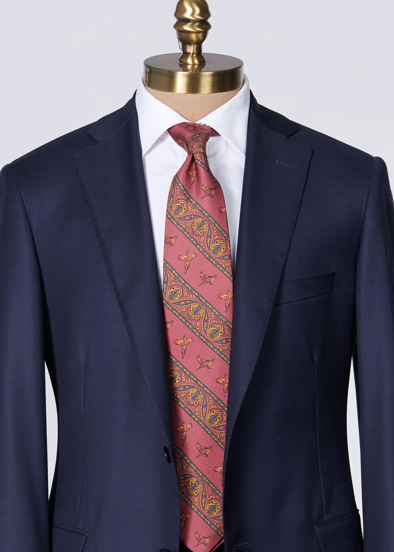 deco_stripe_and_bird_prin_2.webp Deco Stripe And Bird Print Tie