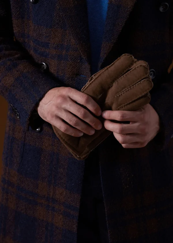 Double Breasted Boucle Plaid Coat