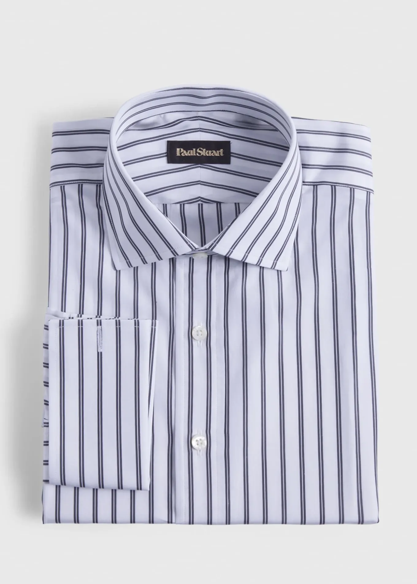 double_track_grey_stripe__0.webp Double Track Grey Stripe Dress Shirt