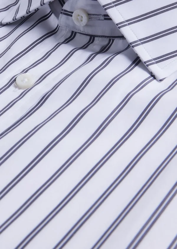 Double Track Grey Stripe Dress Shirt