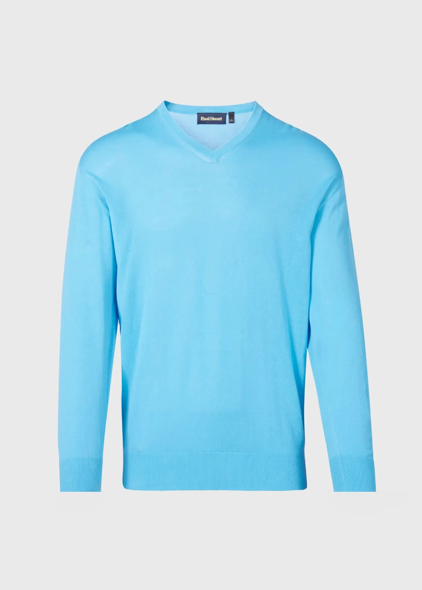 fine_gauge_cotton_vneck_s_0.webp Fine Gauge Cotton V-Neck Sweater
