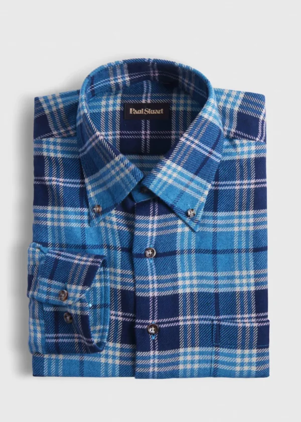 Flannel Plaid Sport Shirt