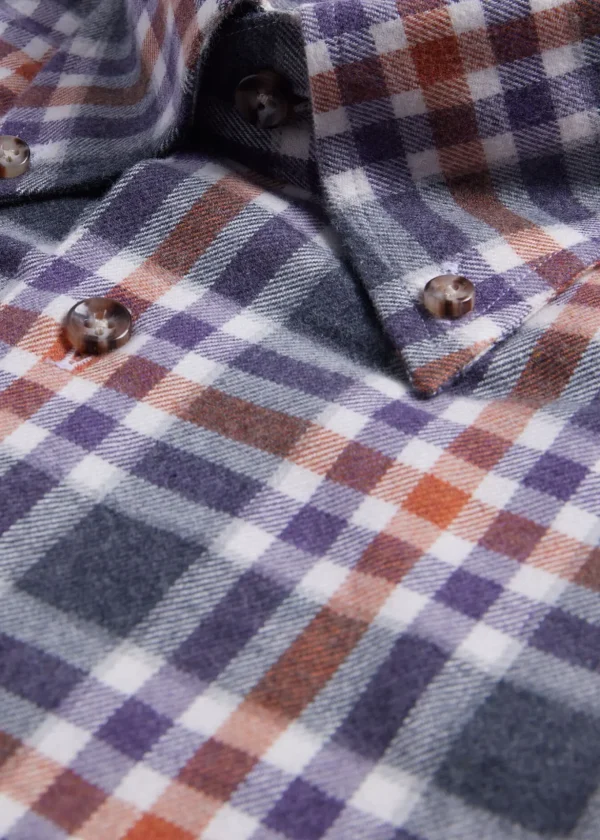 Flannel Plaid Sport Shirt
