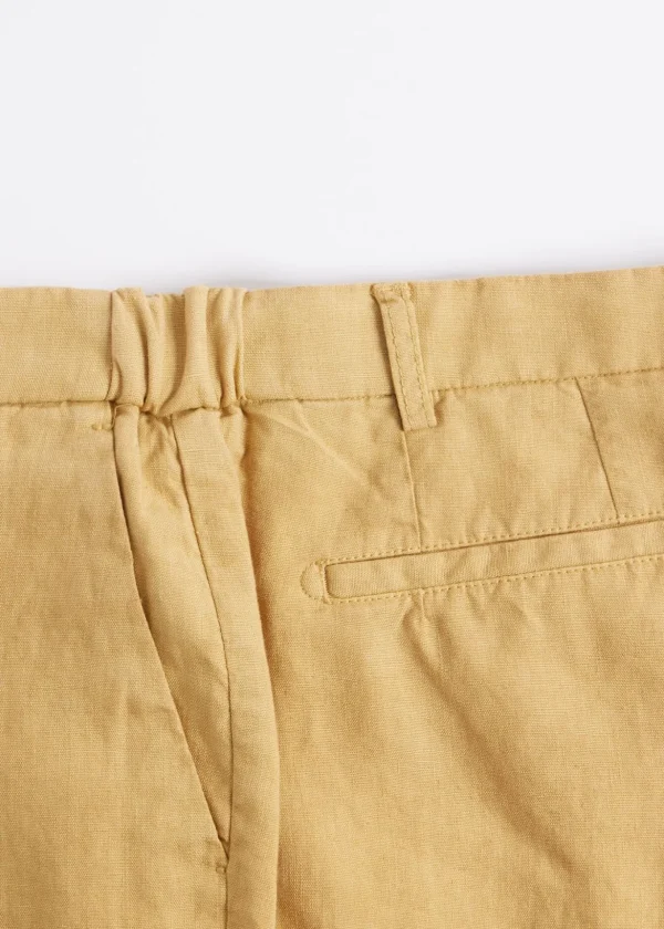 Garment Washed Linen Pant
