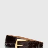 Glazed Alligator Belt