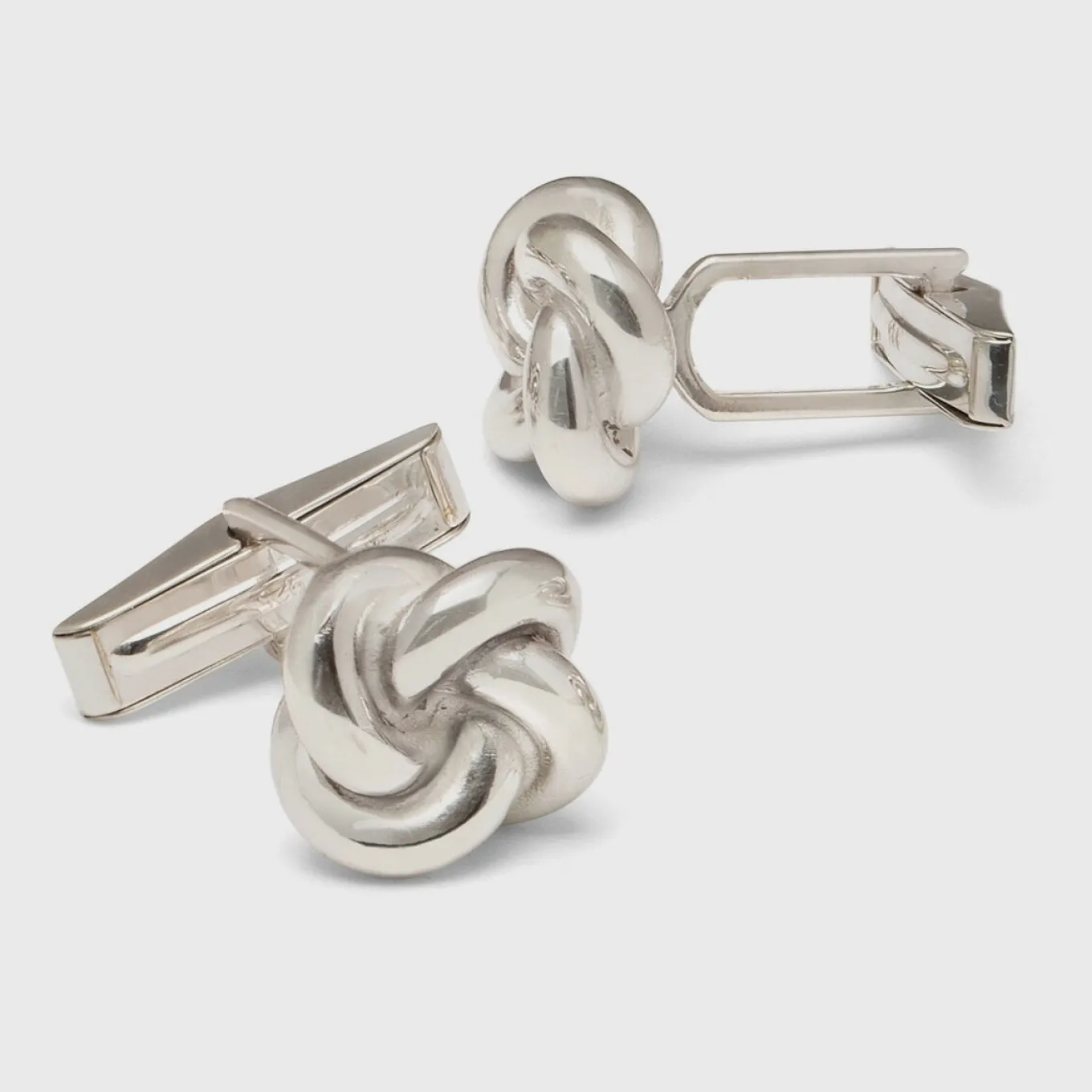 gold_plated_sterling_silv_0.webp Gold Plated Sterling Silver Knot Cufflink & Stud Set
