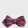 Habotai Silk Plaid Bow Tie