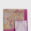 Habotai Silk Summer Paisley Pocket Square