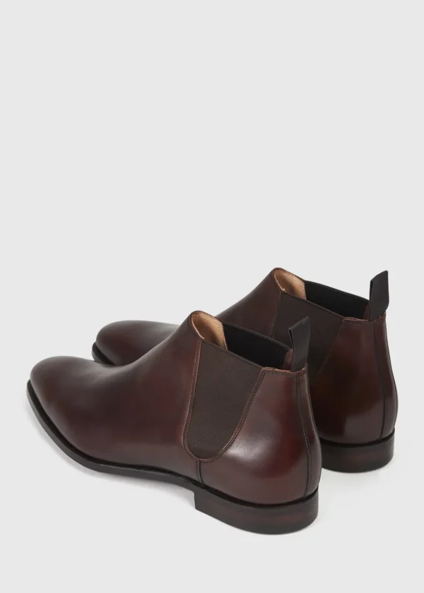 Leather Half Chelsea Boot