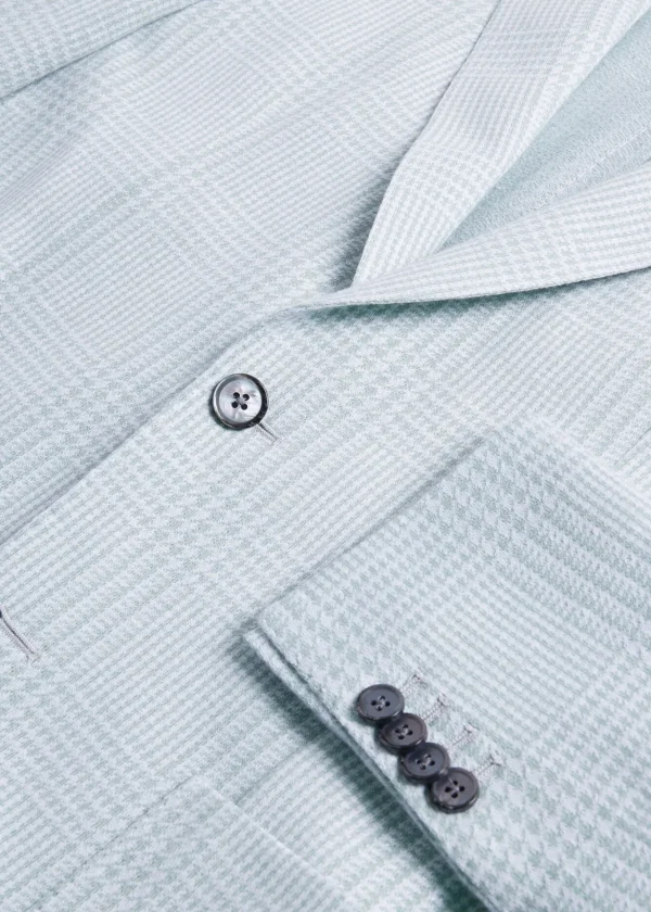 Linen & Cotton Plaid Jacket