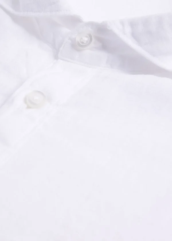 Linen Half Placket Sport Shirt