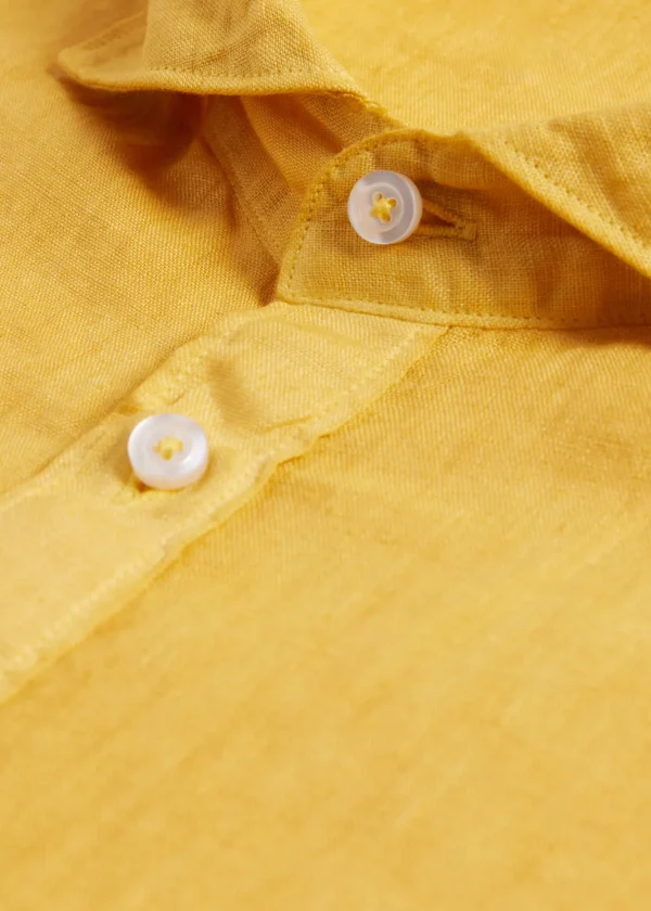 Linen Half Placket Sport Shirt