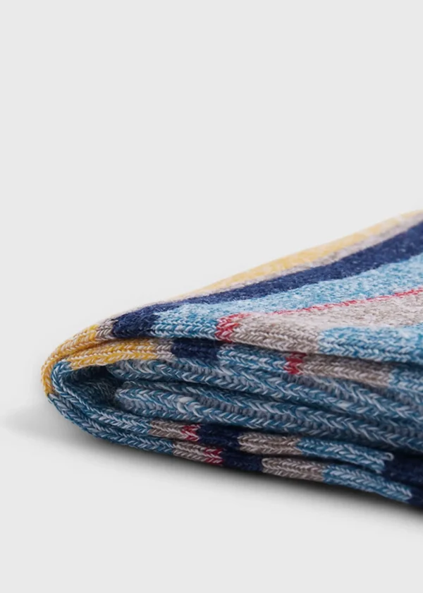 Linen Mélange Striped Sock