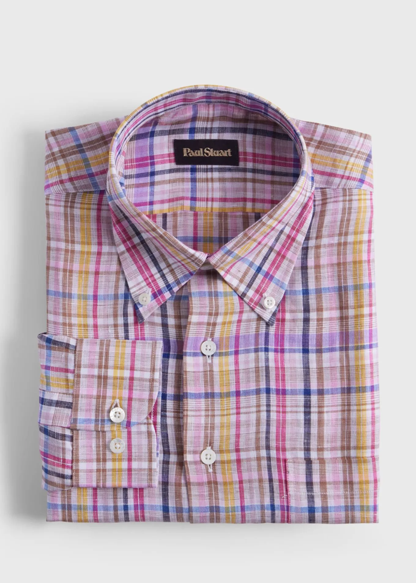 linen_multicolor_plaid_sp_0.webp Linen Multicolor Plaid Sport Shirt