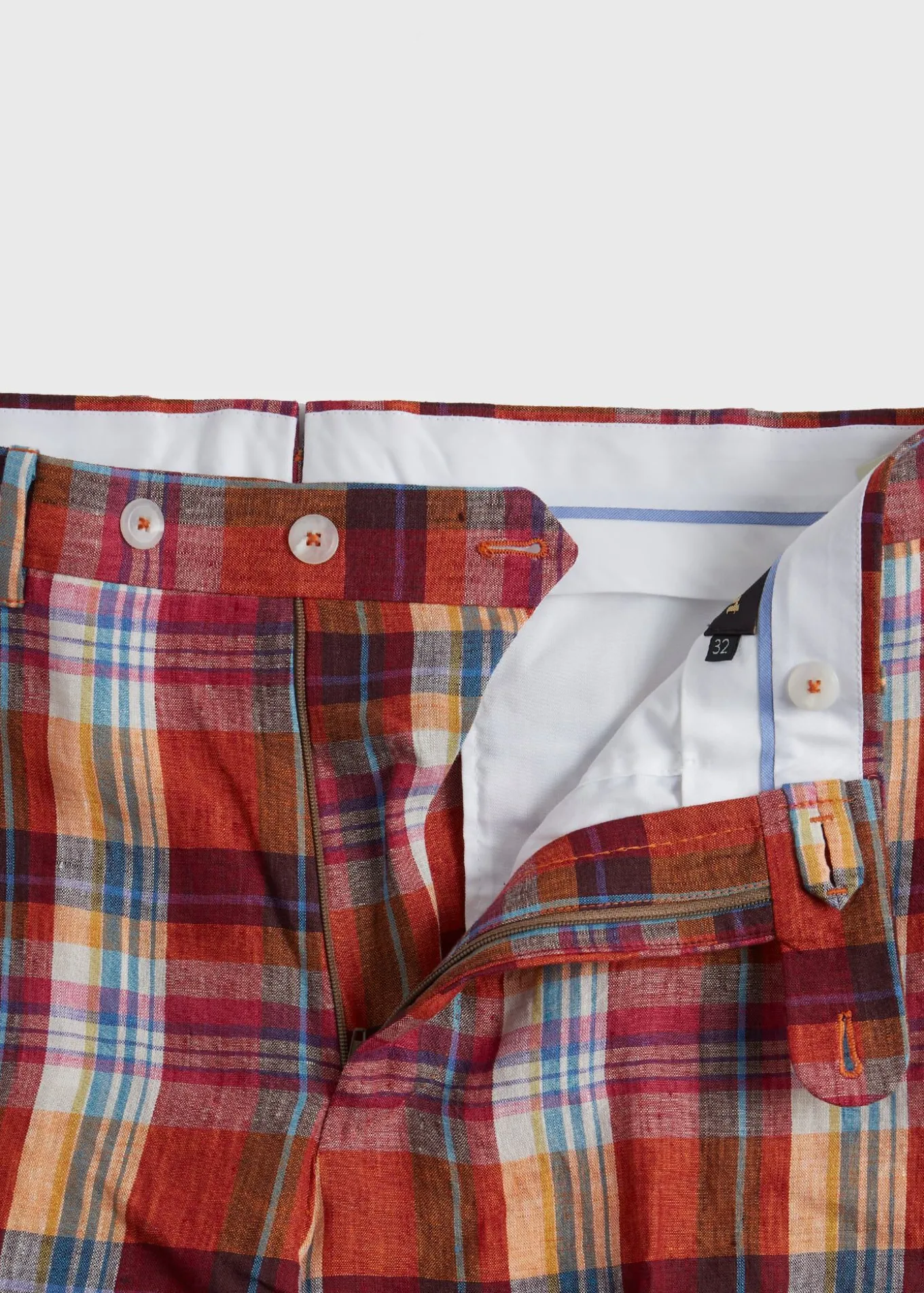 linen_plaid_plain_front_d_1.webp Linen Plaid Plain Front Dress Trouser