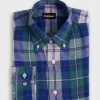 Linen Plaid Sport Shirt