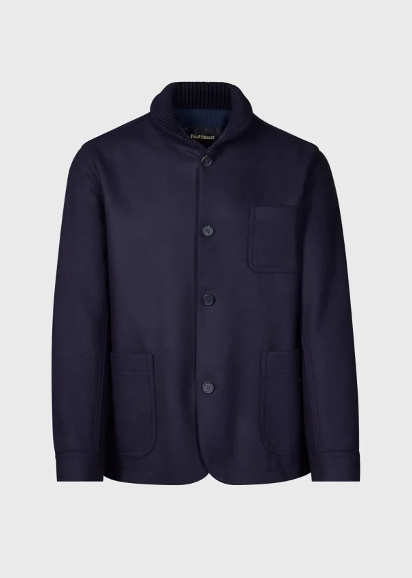 Melton Wool Hybrid Jacket