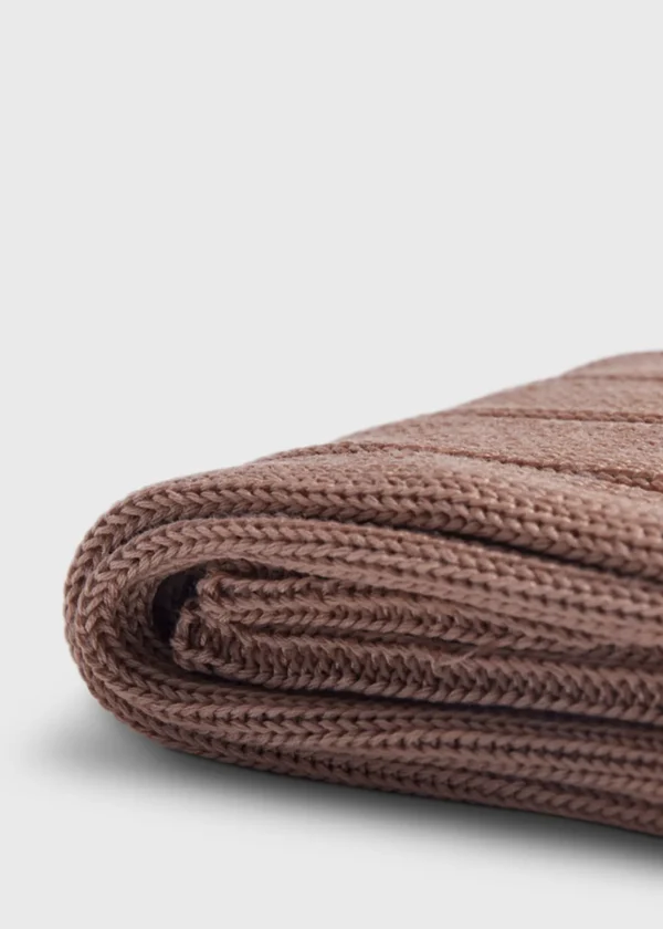 Mercerized Cotton Ribbed Sock