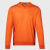 Merino Wool V-neck Sweater